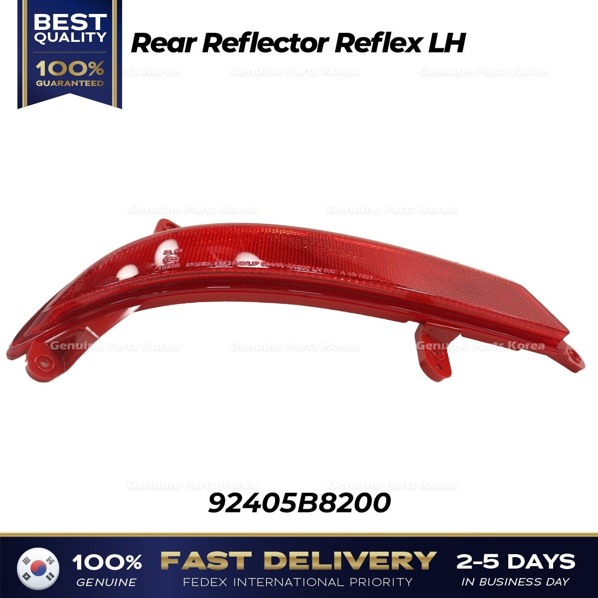 Genuine Rear Reflector Reflex LH 92405B8200 for Hyundai Santa Fe