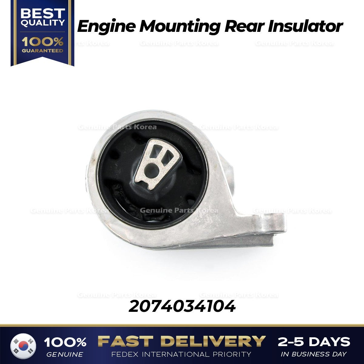 Genuine Engine Mounting Rear Insulator 2074034104 for Ssangyong Korando C