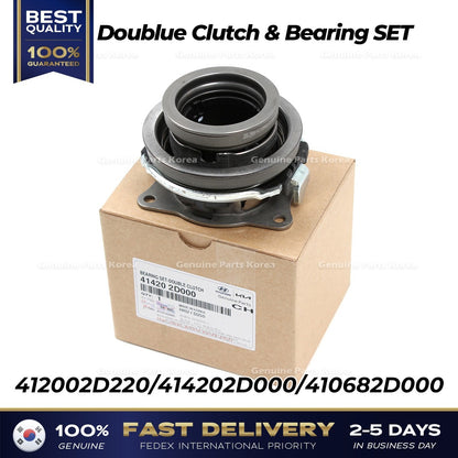 Genuine Doublue Clutch & Bearing SET 412002D220 414202D000 for Hyundai Kia