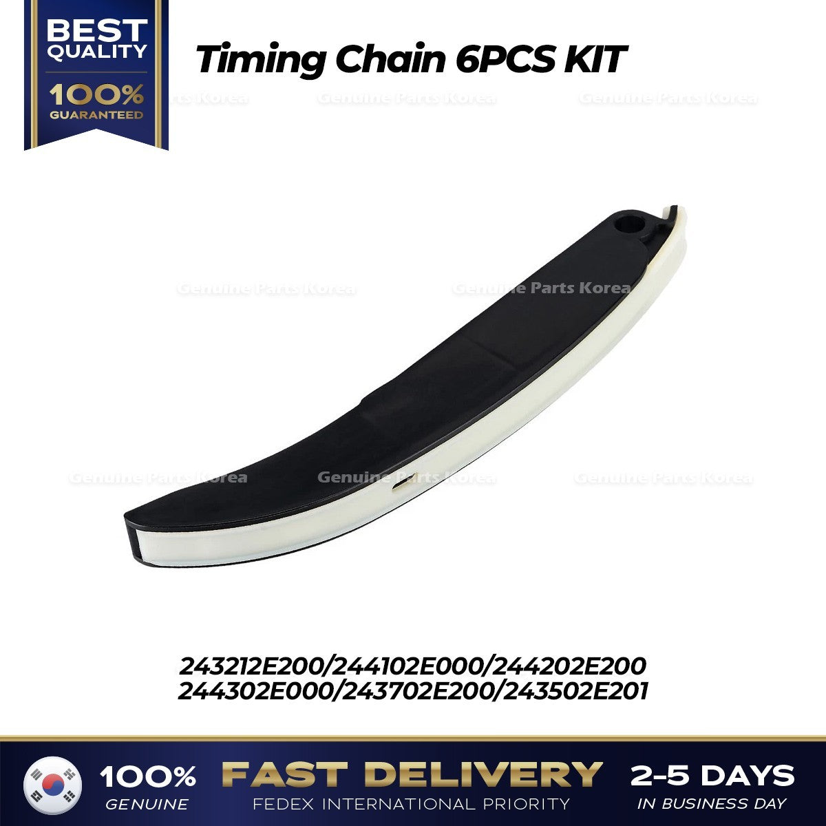 Genuine Timing Chain 6PCS KIT for Hyundai Elantra Tucson Kia Soul Forte