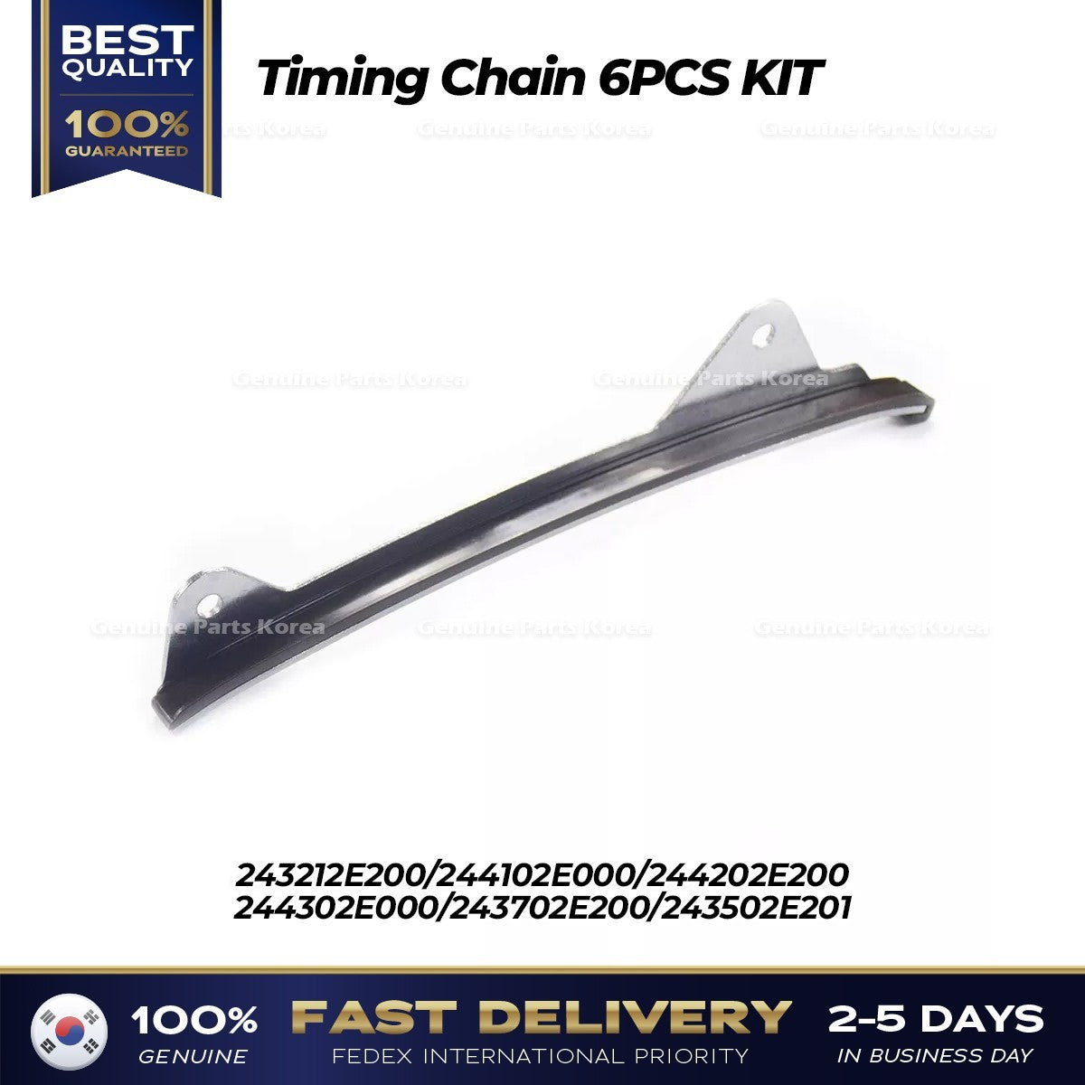 Genuine Timing Chain 6PCS KIT for Hyundai Elantra Tucson Kia Soul Forte