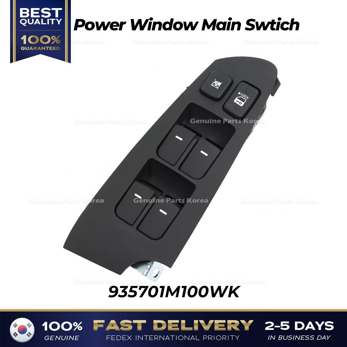 Genuine Power Window Main Swtich 935701M100WK for Kia Forte