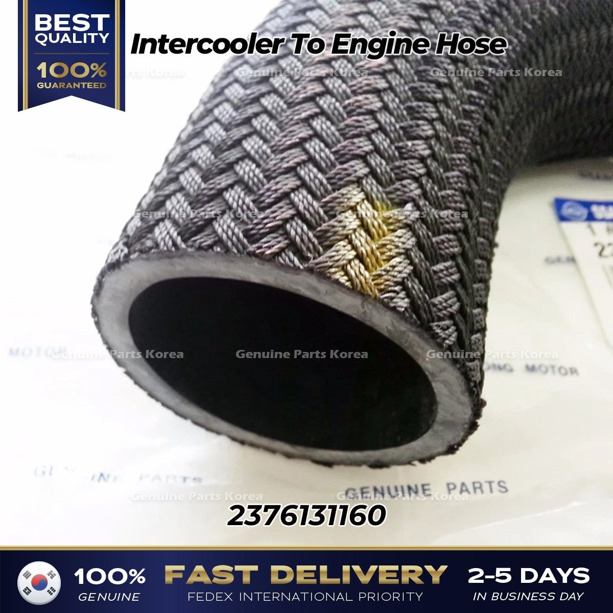 Genuine Intercooler To Engine Hose 2376131160 for Ssangyong Actyon Kyron