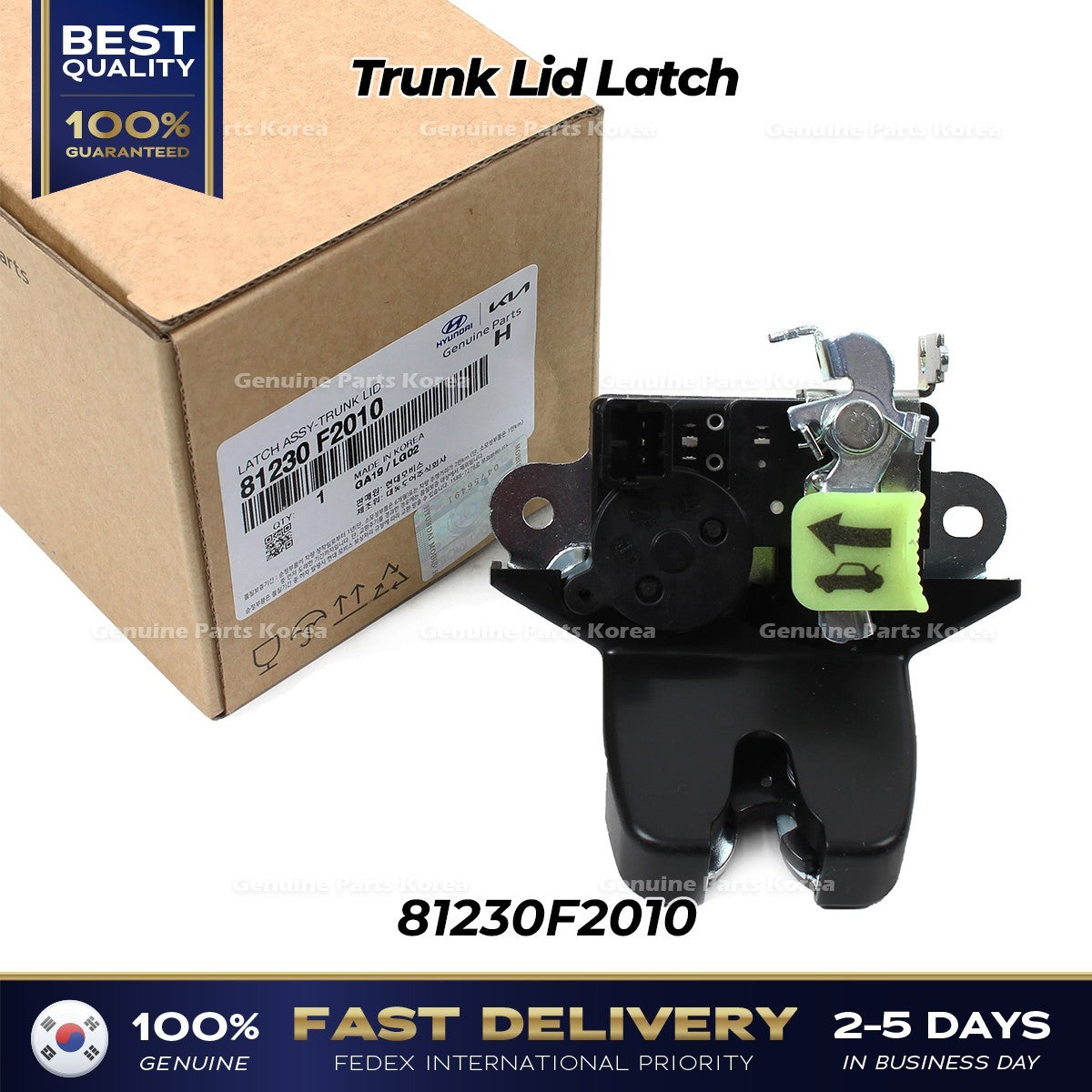 Genuine Trunk Lid Latch 81230F2010 for Hyundai Elantra