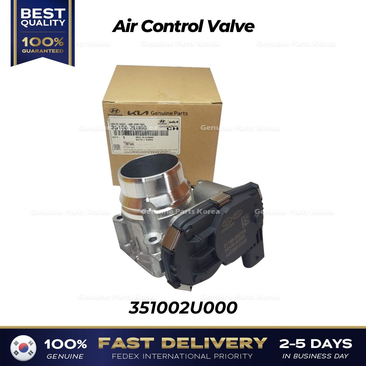 Genuine Air Control Valve 351002U000 for Hyundai Kona Tucson Kia Seltos