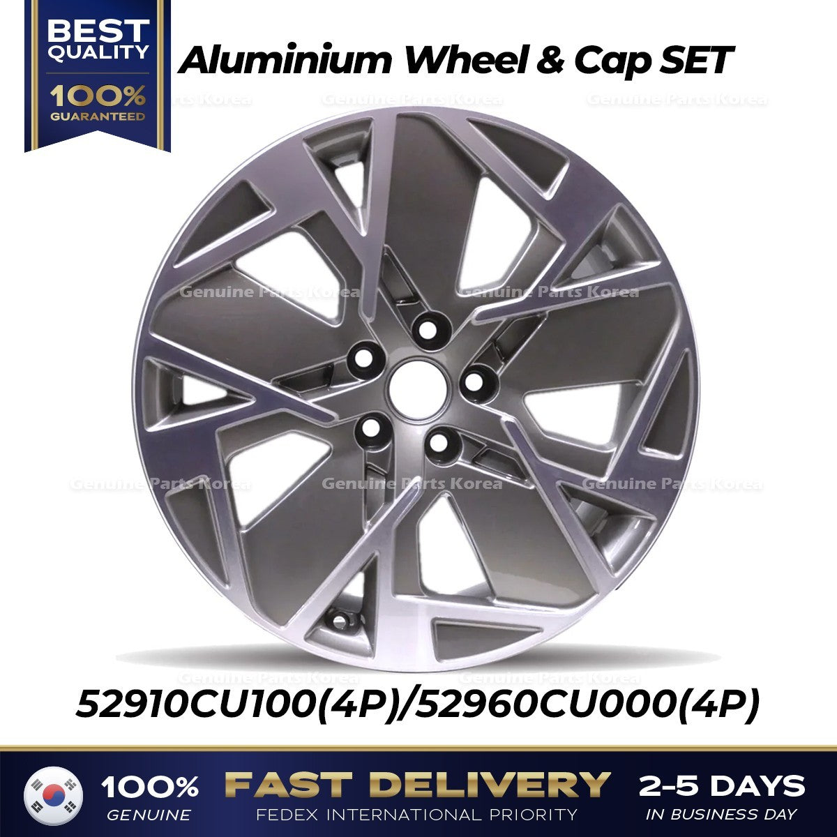 Genuine Aluminium Wheel & Cap SET 52910CU100 52960CU000 for Genesis GV60