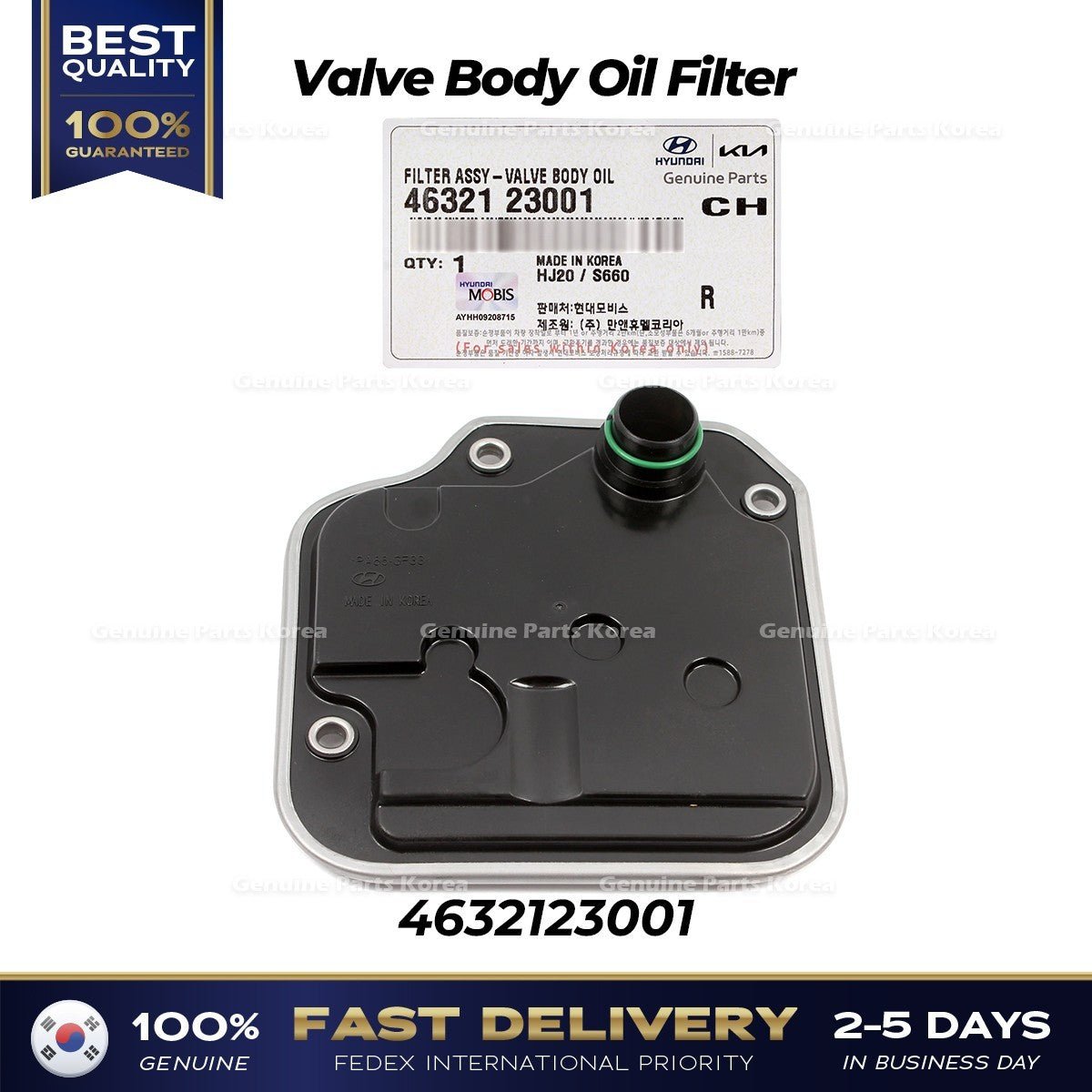 Genuine Valve Body Oil Filter 4632123001 for Hyundai Elantra Kia Forte Soul