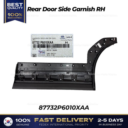 Genuine Rear Door Side Garnish RH 87732P6010XAA for Hyundai Santa Fe MX5