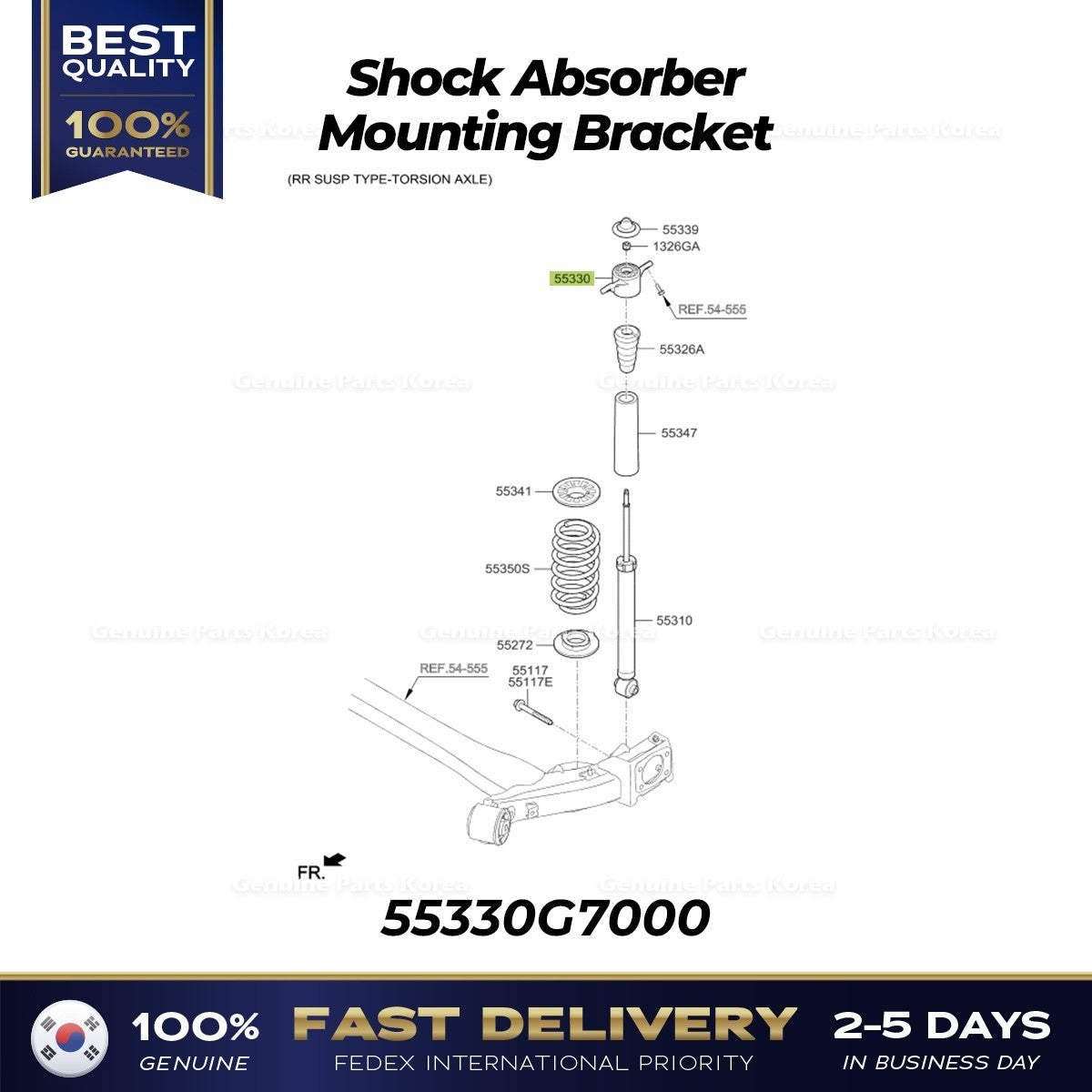 Genuine Shock Absorber Mounting Bracket 55330G7000 for Hyundai Elantra Ioniq