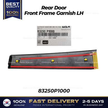 Genuine Rear Door Front Frame Garnish LH 83250P1000 for Kia Sportage