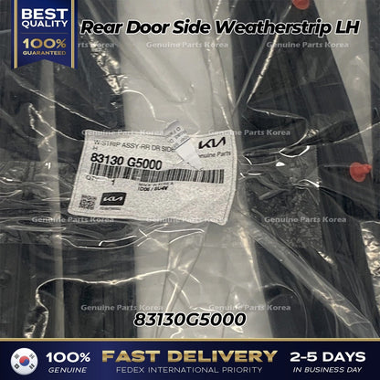 Genuine Rear Door Side Weatherstrip LH 83130G5000 for Kia Niro