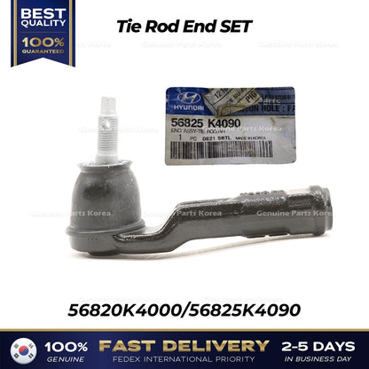 Genuine Tie Rod End SET 56820K4000 56825K4090 for Hyundai Ioniq Kona Kia Niro