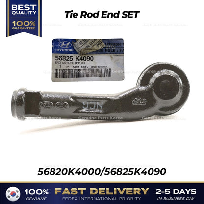 Genuine Tie Rod End SET 56820K4000 56825K4090 for Hyundai Ioniq Kona Kia Niro