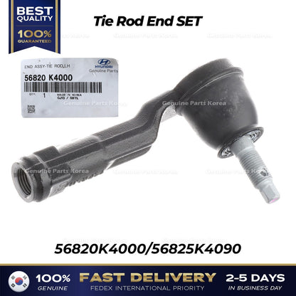 Genuine Tie Rod End SET 56820K4000 56825K4090 for Hyundai Ioniq Kona Kia Niro