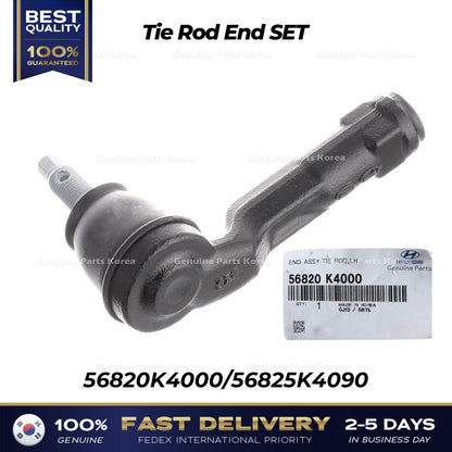 Genuine Tie Rod End SET 56820K4000 56825K4090 for Hyundai Ioniq Kona Kia Niro