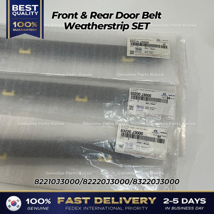 Genuine Front & Rear Door Belt Weatherstrip SET for Hyundai Veloster