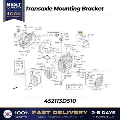 Genuine Transaxle Mounting Bracket 452113D510 for Hyundai Santa Fe Hybrid