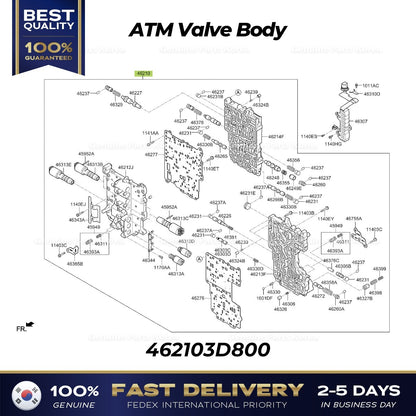 Genuine ATM Valve Body 462103D800 for Hyundai Santa Fe Hybrid