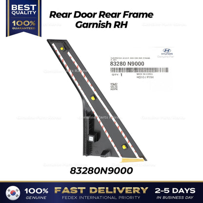 Genuine Rear Door Rear Frame Garnish RH 83280N9000 for Hyundai Tucson