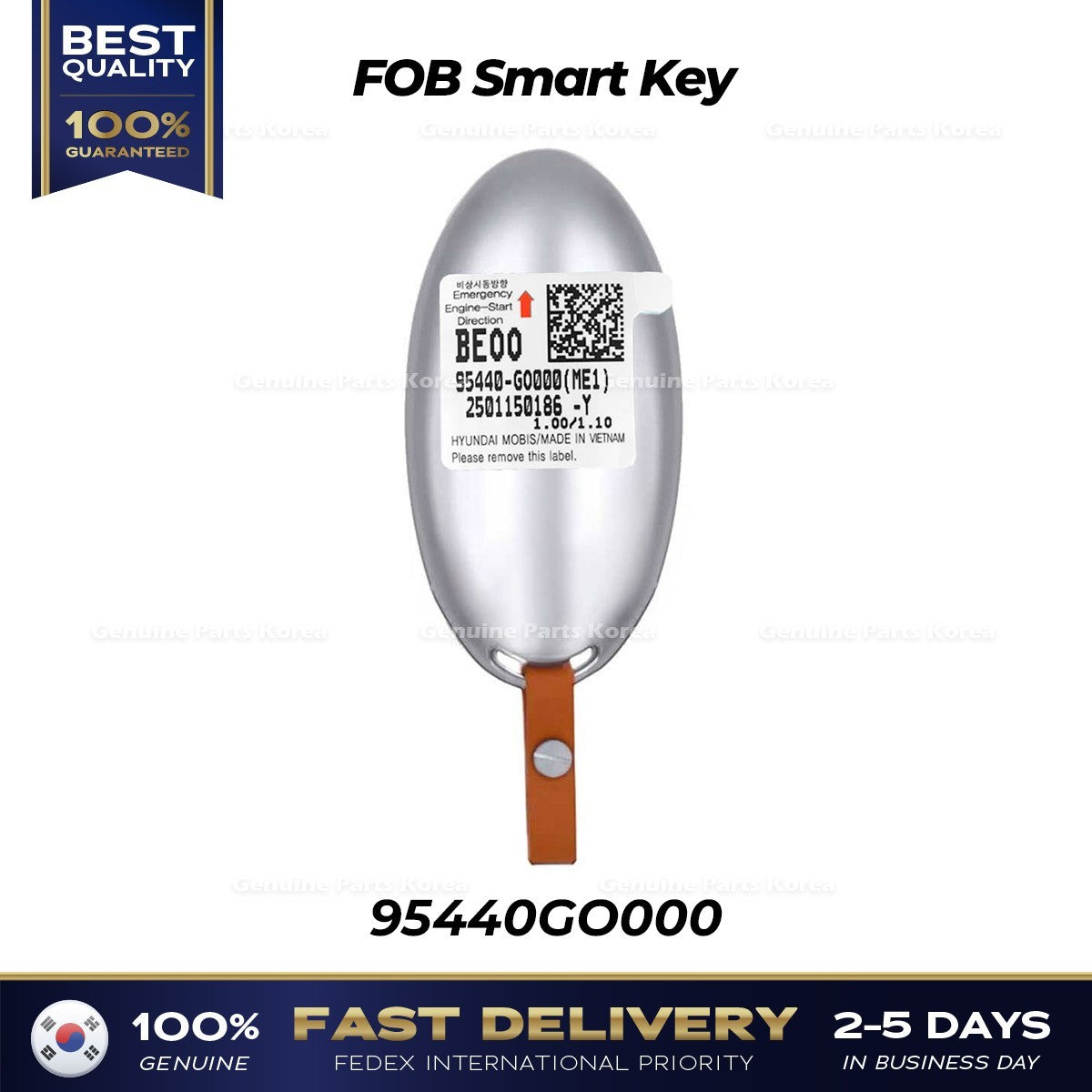 Genuine FOB Smart Key 95440GO000 for Hyundai Ioniq 9ME1