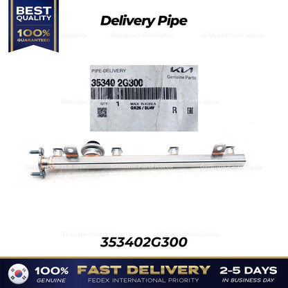 Genuine Delivery Pipe 353402G300 for Hyundai Santa Fe Sonata Kia Forte Optima