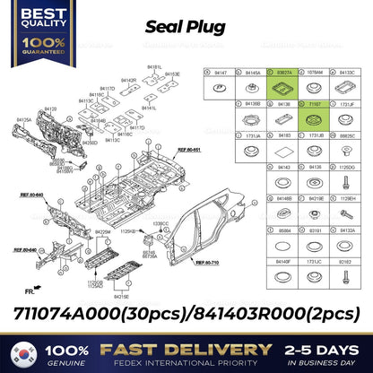 Genuine Seal Plug 711074A000 841403R000 for Hyundai Santa Fe Kia Cadenza