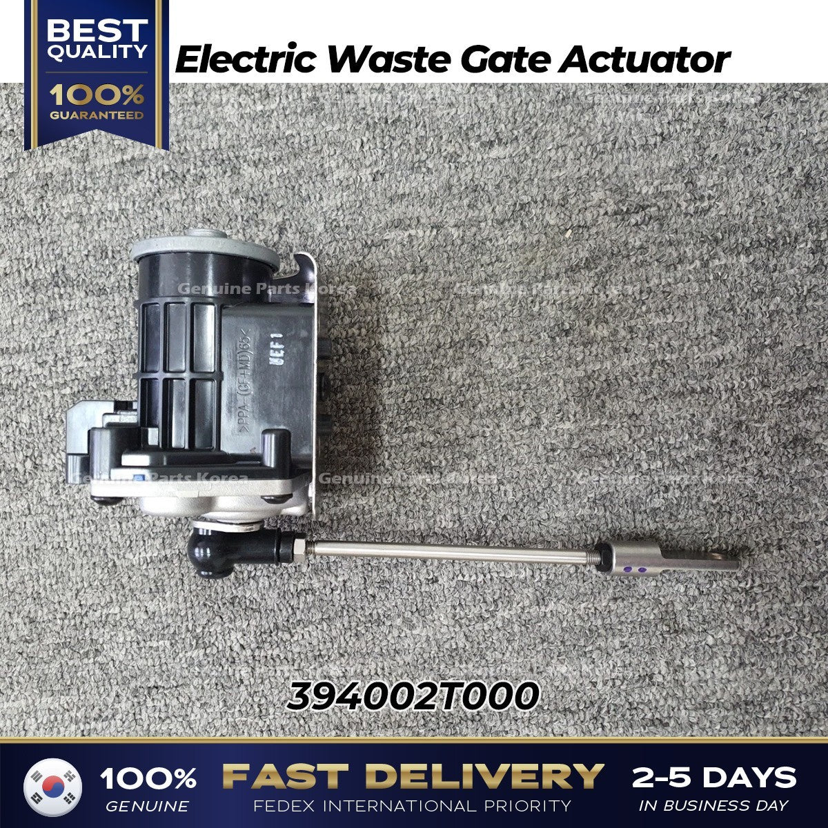 Genuine Electric Waste Gate Actuator 394002T000 for Genesis G80 Kia Stinger