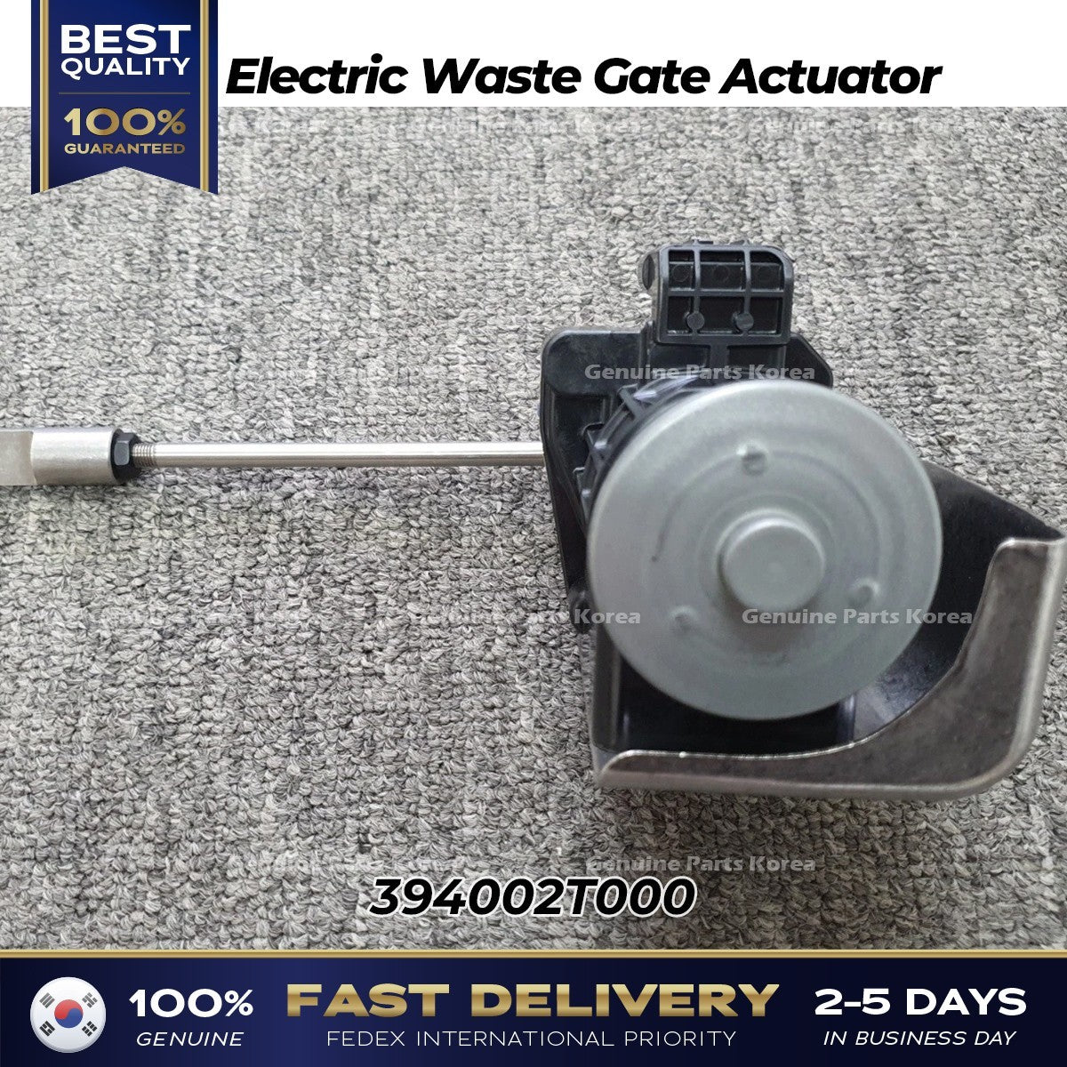 Genuine Electric Waste Gate Actuator 394002T000 for Genesis G80 Kia Stinger
