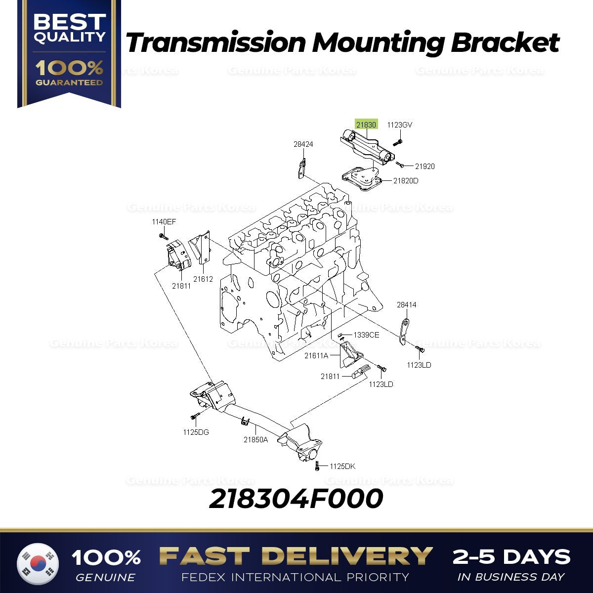 Genuine Transmission Mounting Bracket 218304F000 for Hyundai H100