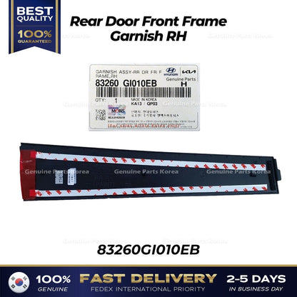 Genuine Rear Door Front Frame Garnish RH 83260GI010EB for Hyundai Ioniq 5