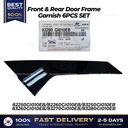 Genuine Front & Rear Door Frame Garnish 6PCS SET for Hyundai Ioniq 5