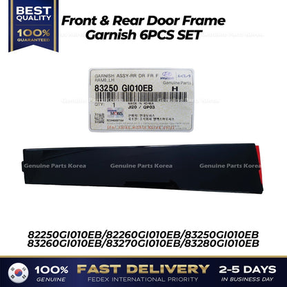 Genuine Front & Rear Door Frame Garnish 6PCS SET for Hyundai Ioniq 5