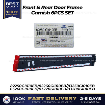Genuine Front & Rear Door Frame Garnish 6PCS SET for Hyundai Ioniq 5