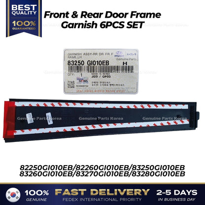 Genuine Front & Rear Door Frame Garnish 6PCS SET for Hyundai Ioniq 5