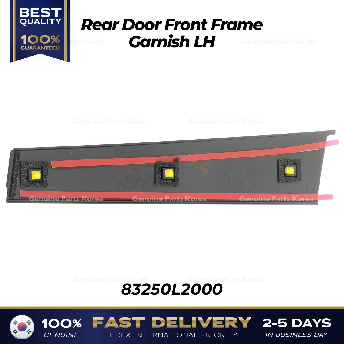 Genuine Rear Door Front Frame Garnish LH 83250L2000 for Kia K5