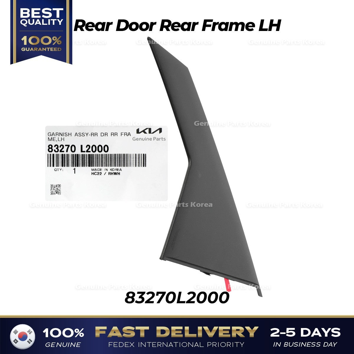 Genuine Rear Door Rear Frame LH 83270L2000 for Kia K5