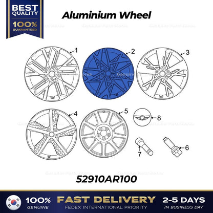 Genuine Aluminium Wheel 52910AR100 for Genesis GV70