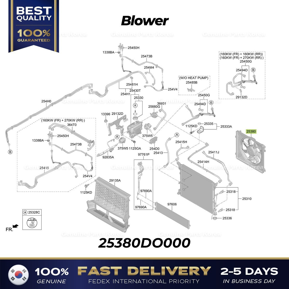 Genuine Blower 25380DO000 for Kia EV9