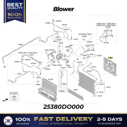Genuine Blower 25380DO000 for Kia EV9