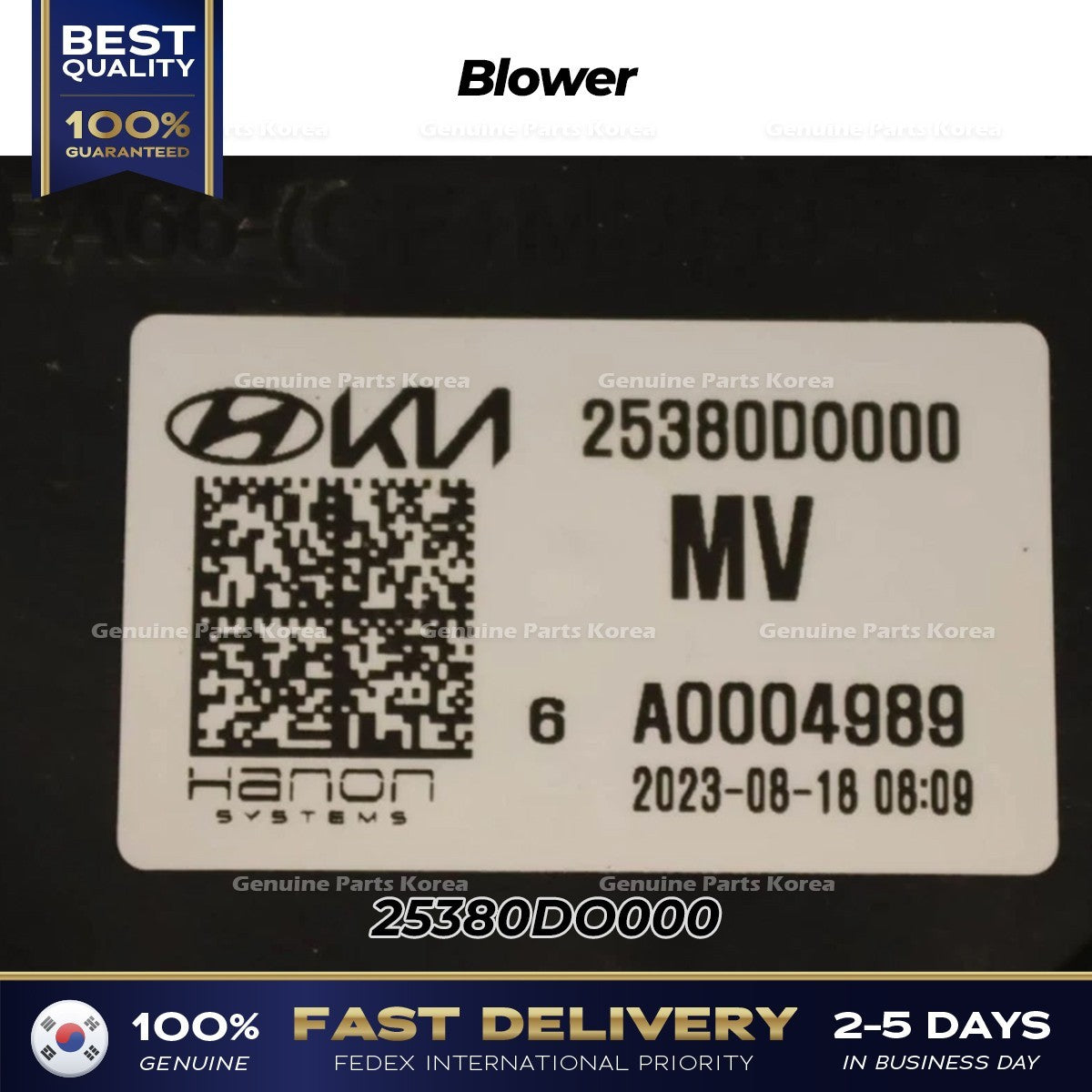 Genuine Blower 25380DO000 for Kia EV9