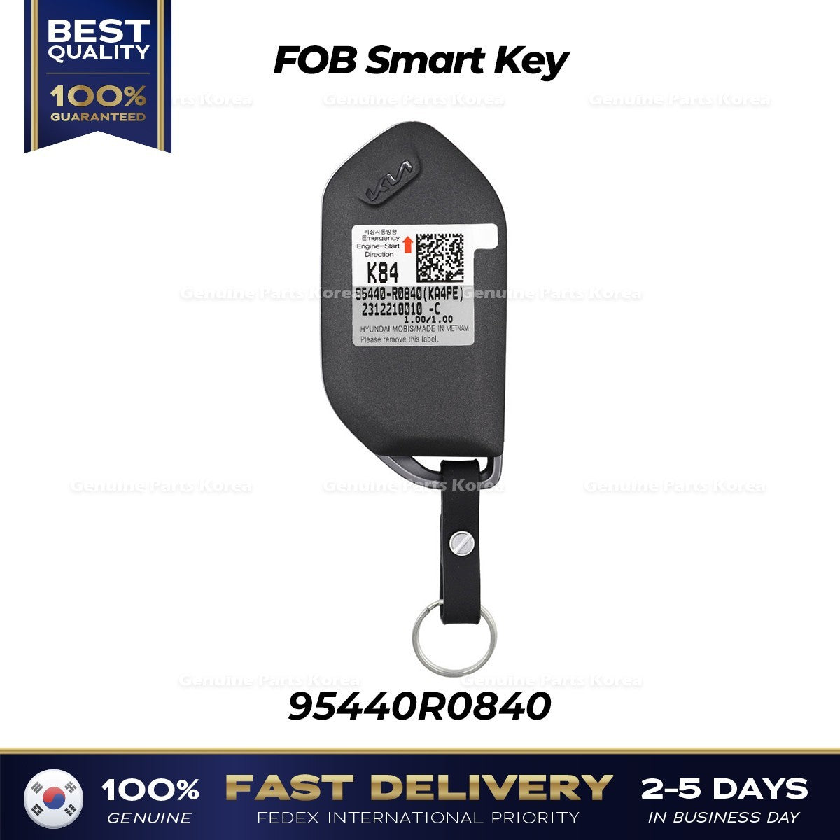 Genuine FOB Smart Key 95440R0840 for Kia Carnival