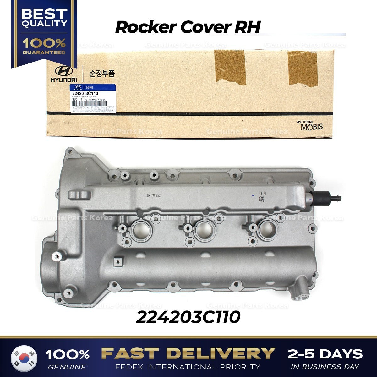 Genuine Rocker Cover RH 224203C110 for Hyundai Azera Kia Amanti