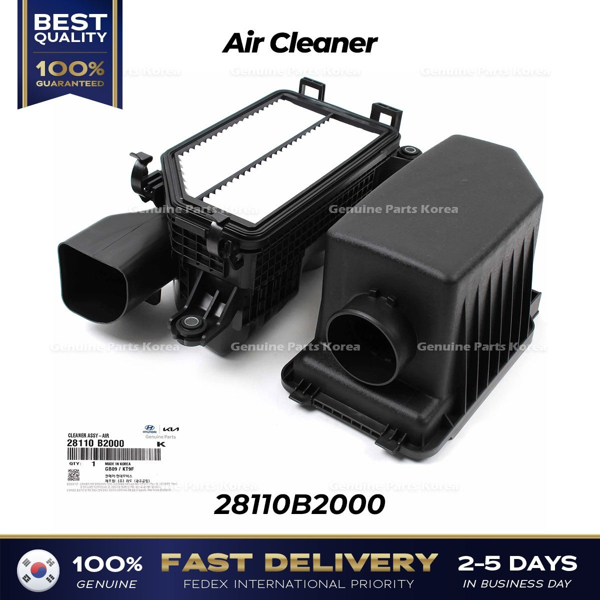Genuine Air Cleaner 28110B2000 for Kia Soul