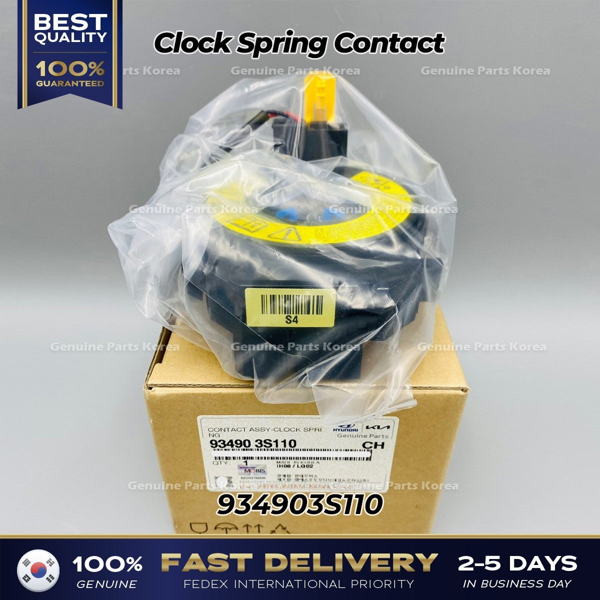 Genuine Clock Spring Contact 934903S110 for Hyundai Sonata Elantra