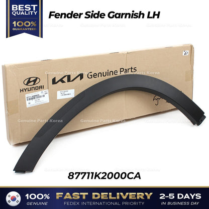 Genuine Fender Side Garnish LH 87711K2000CA for Hyundai Venue