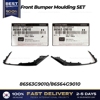 Genuine Front Bumper Moulding SET 86563G9010 86564G9010 for Genesis G70