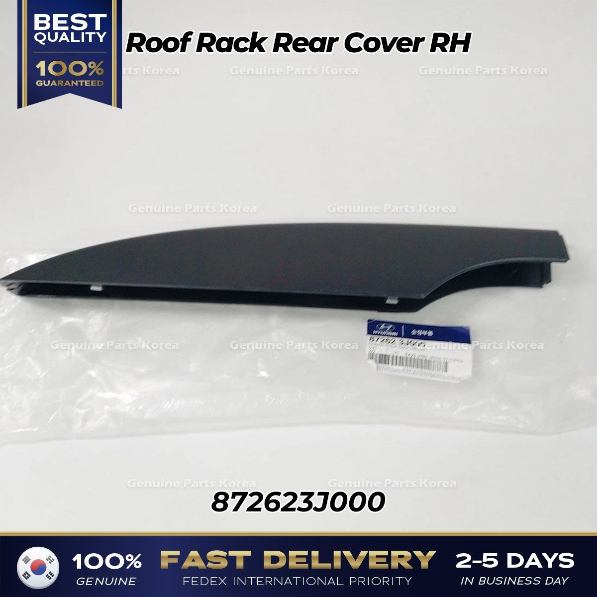 Genuine Roof Rack Rear Cover RH 872623J000 for Hyundai Veracruz