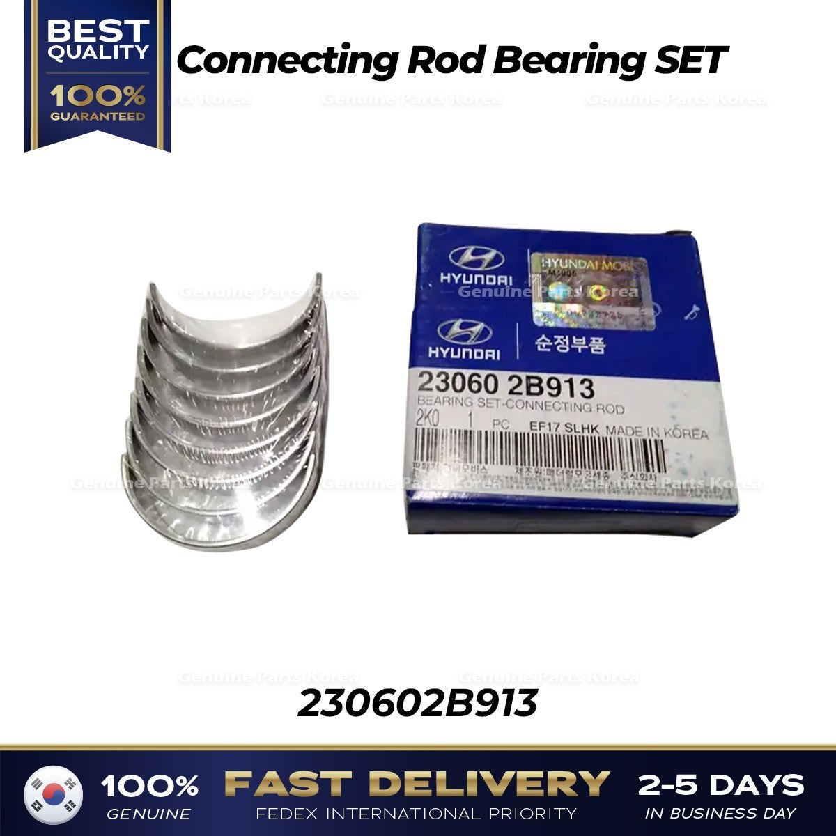 Genuine Connecting Rod Bearing SET 230602B913 for Hyundai Accent Kia Rio