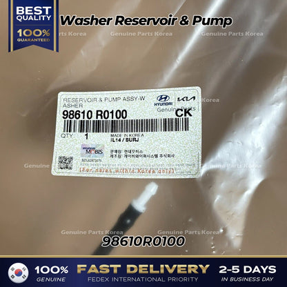 Genuine Washer Reservoir & Pump 98610R0100 for Kia Carnival
