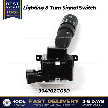 Genuine Lighting & Turn Signal Switch 934102C050 for Hyundai Tiburon